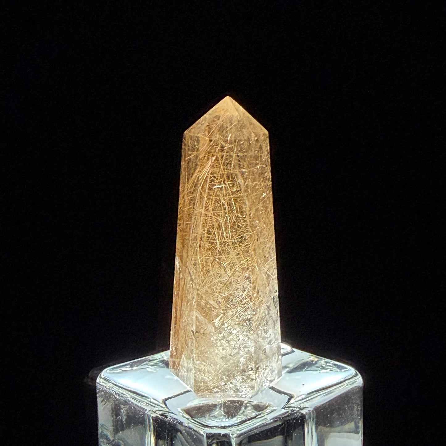 Gold Rutilated Quartz Point ゴールドルチルクォーツ・ポイント48mm  #GR-059