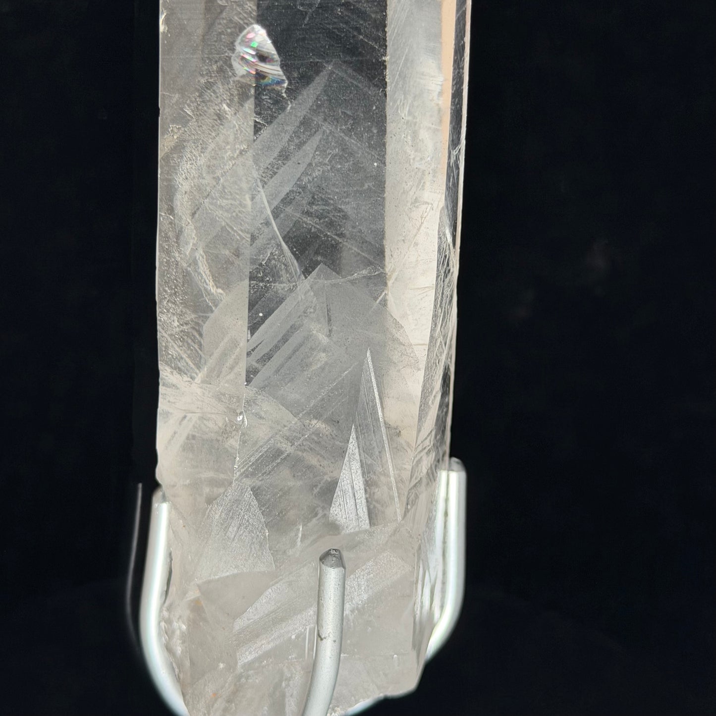 Exceptional Lemurian Seed Crystal with Phantom Layers and Rainbow【幻のファントムと虹】 #LQ-010