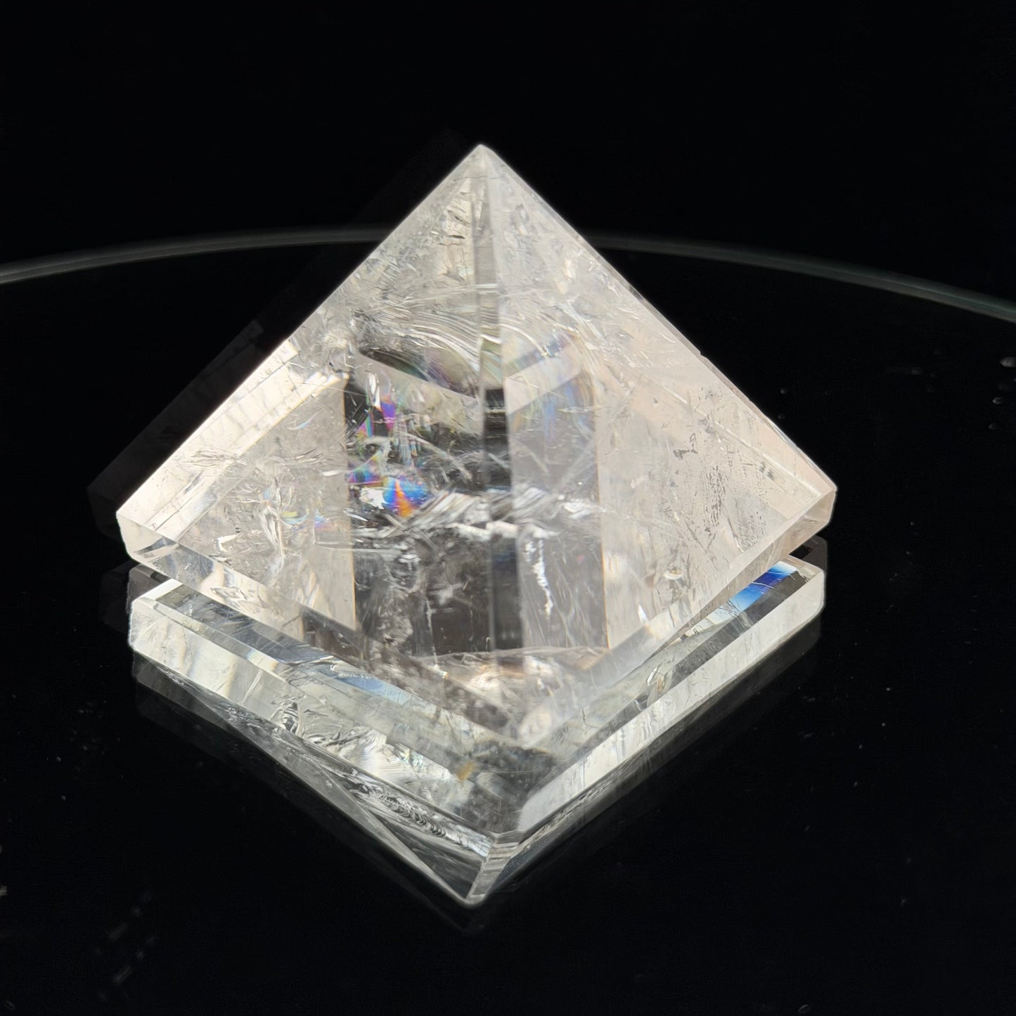 Rainbow Clear Quartz Pyramid 42mm 86g CQ-066