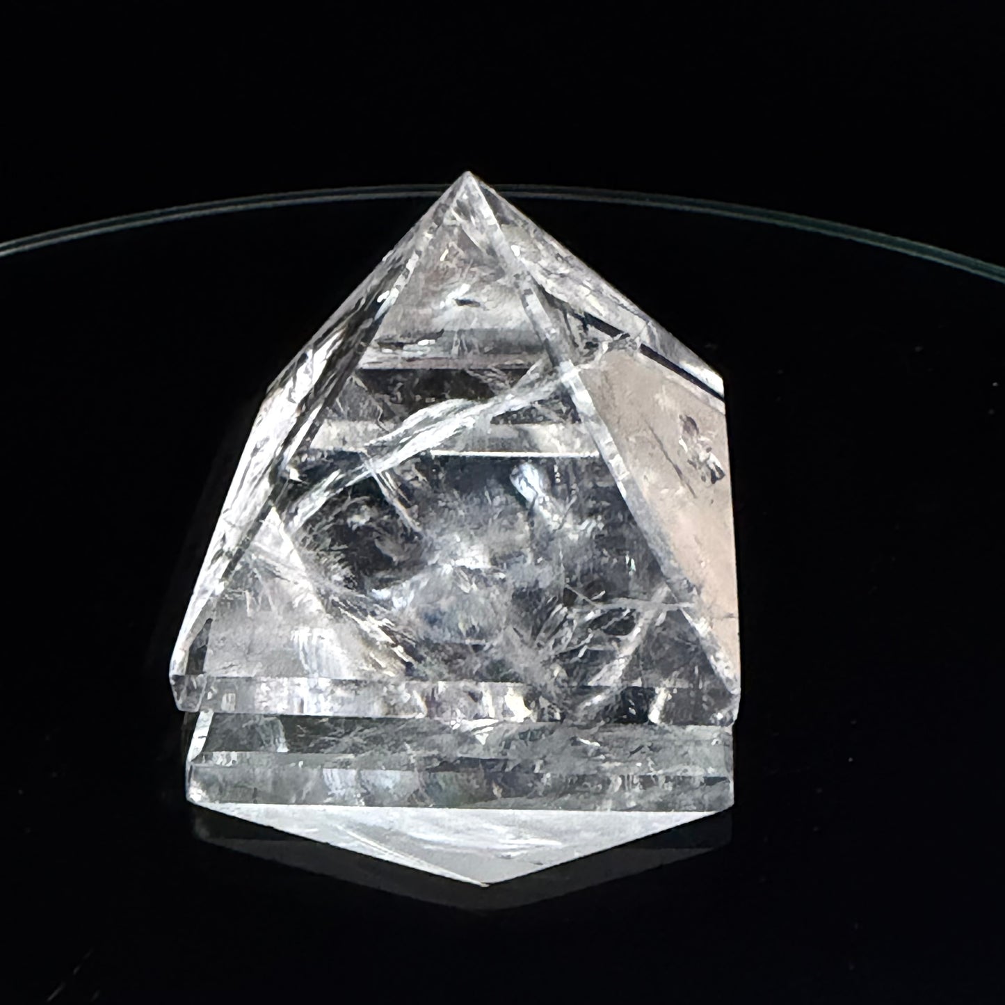 Rainbow Clear Quartz Pyramid 42mm 86g CQ-066
