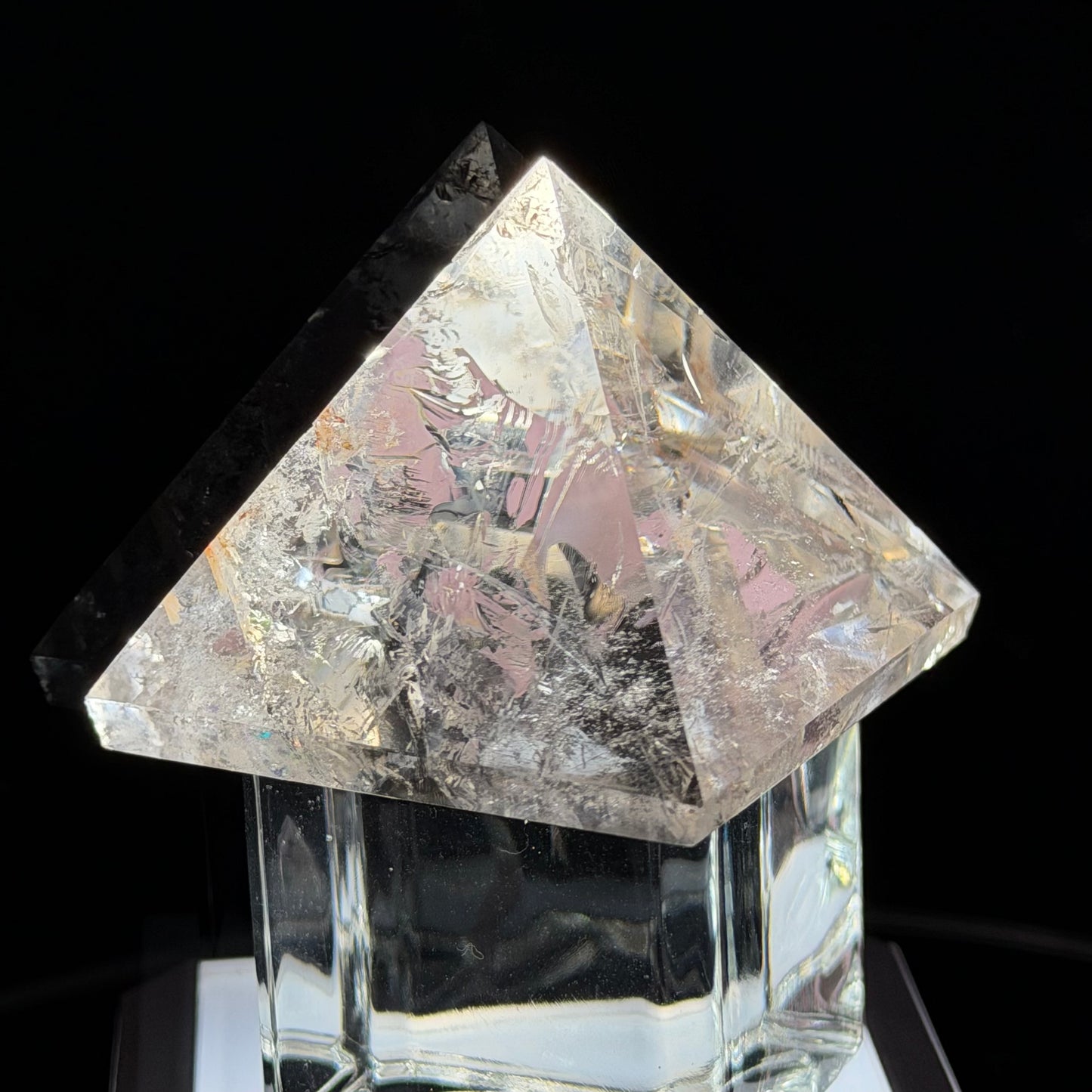 Light Smoky Quartz Pyramid 40mm 86g #SQ-065