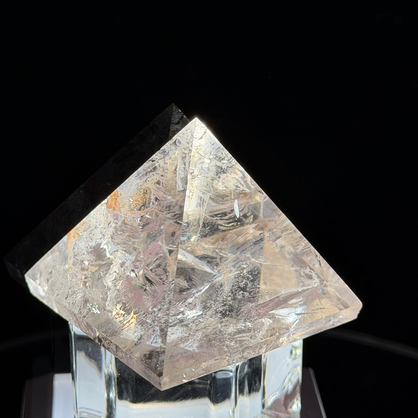 Light Smoky Quartz Pyramid 40mm 86g #SQ-065