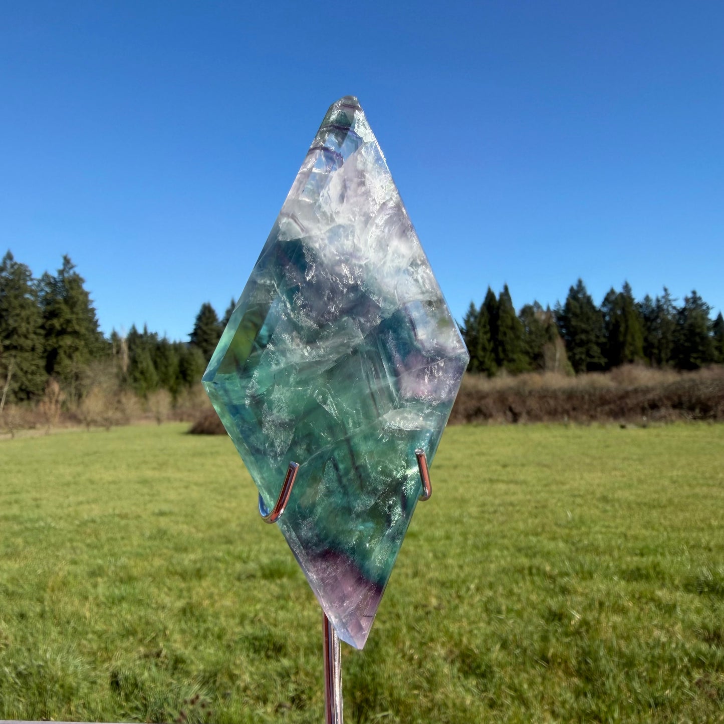 Fluorite Rhombus w/stand #F-075