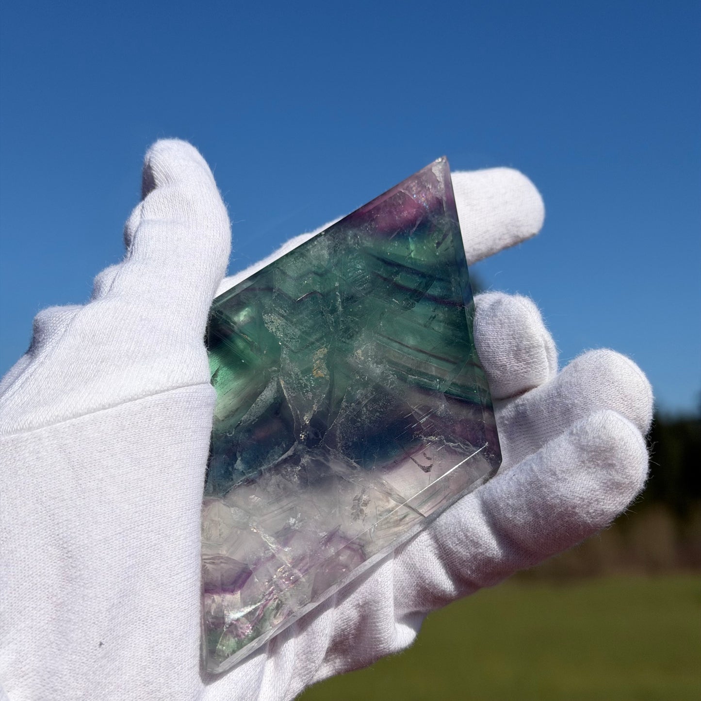 Fluorite Rhombus w/stand #F-075