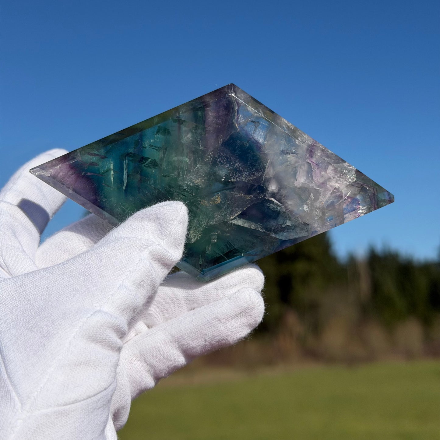 Fluorite Rhombus w/stand #F-075