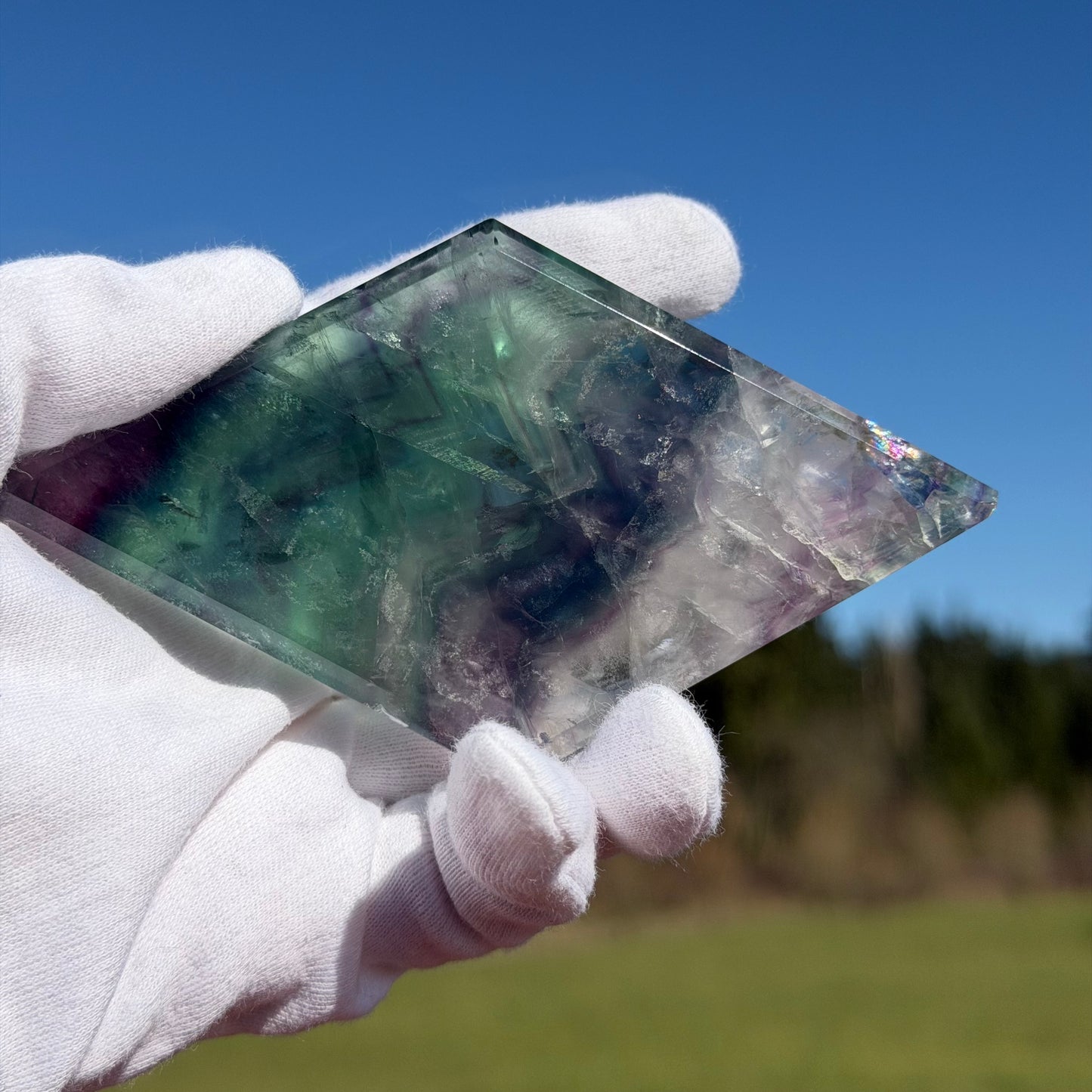 Fluorite Rhombus w/stand #F-075