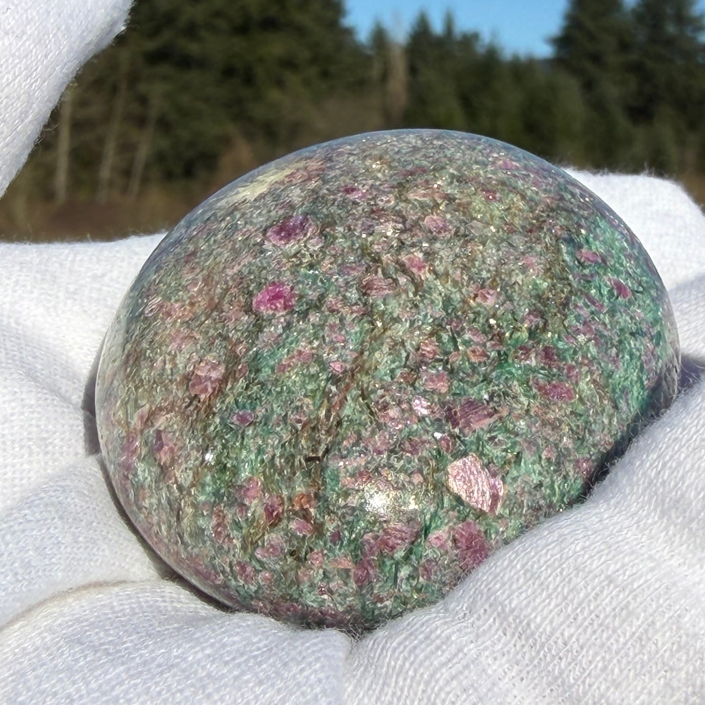 Ruby in Zoisite ゾイサイト 62mm, 132g #ZOI-086