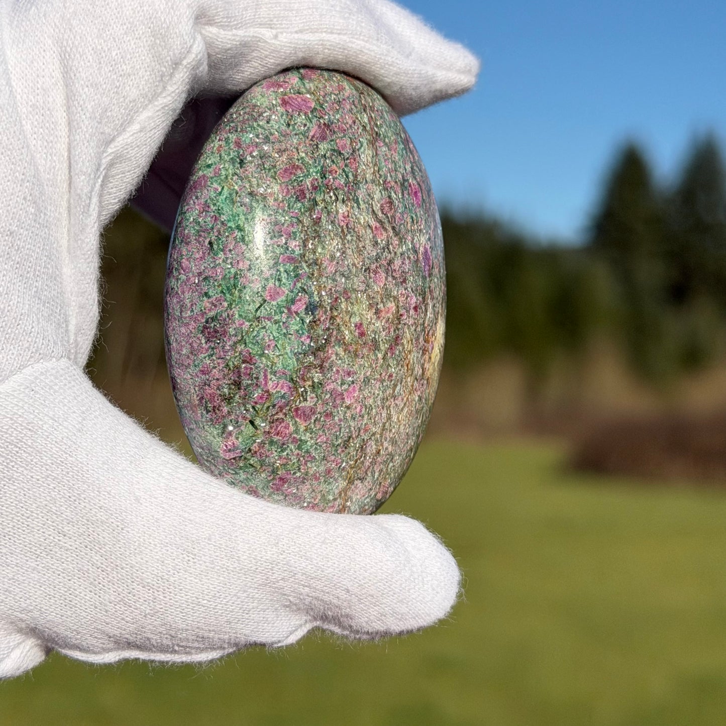 Ruby in Zoisite ゾイサイト 62mm, 132g #ZOI-086