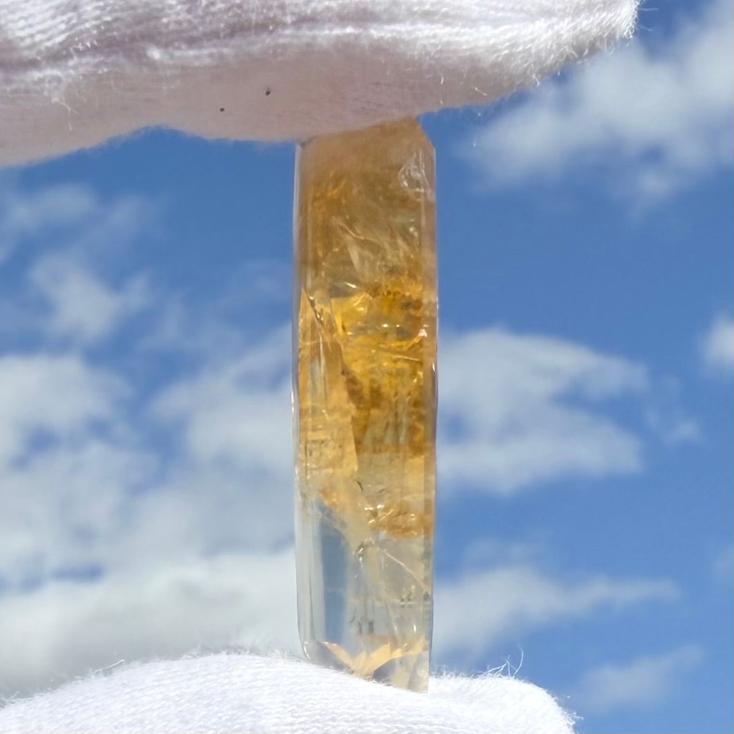 Citrine Rainbow Mini Point (Double Polished)シトリン・レインボー・ミニポイント 41mm #CI-108