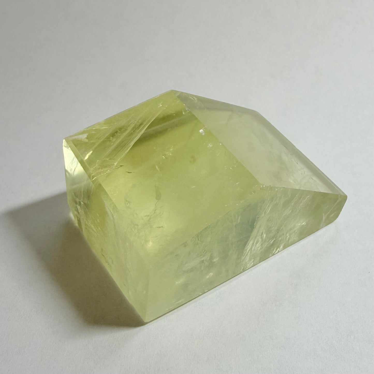 Natural Citrine Freeform Faceted Piece　天然シトリン フリーフォーム 50mm 90g #CI-111