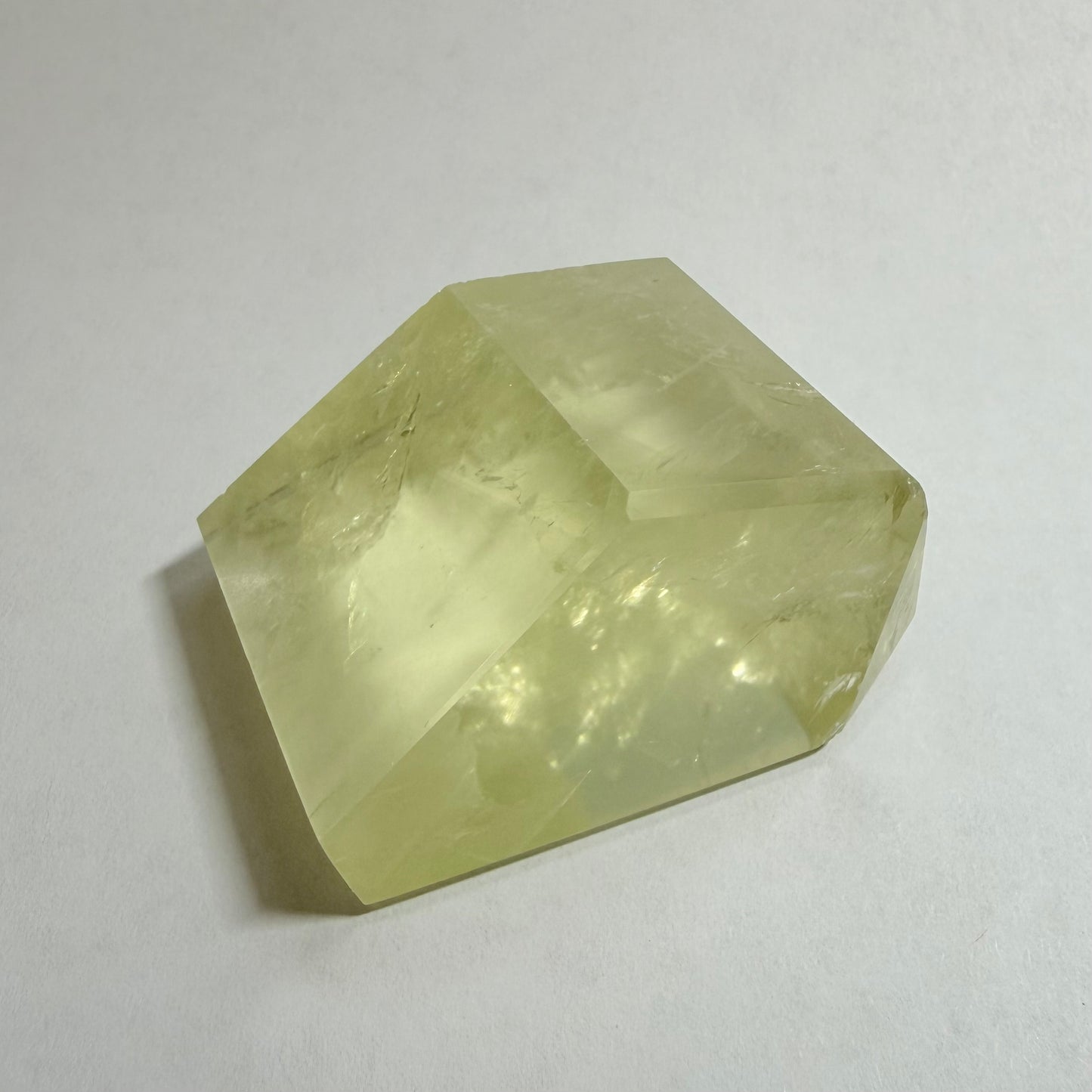 Natural Citrine Freeform Faceted Piece　天然シトリン フリーフォーム 50mm 90g #CI-111