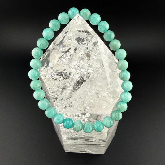 Amazonite Natural Stone Bracelet 6.5mm Beads #BR-011