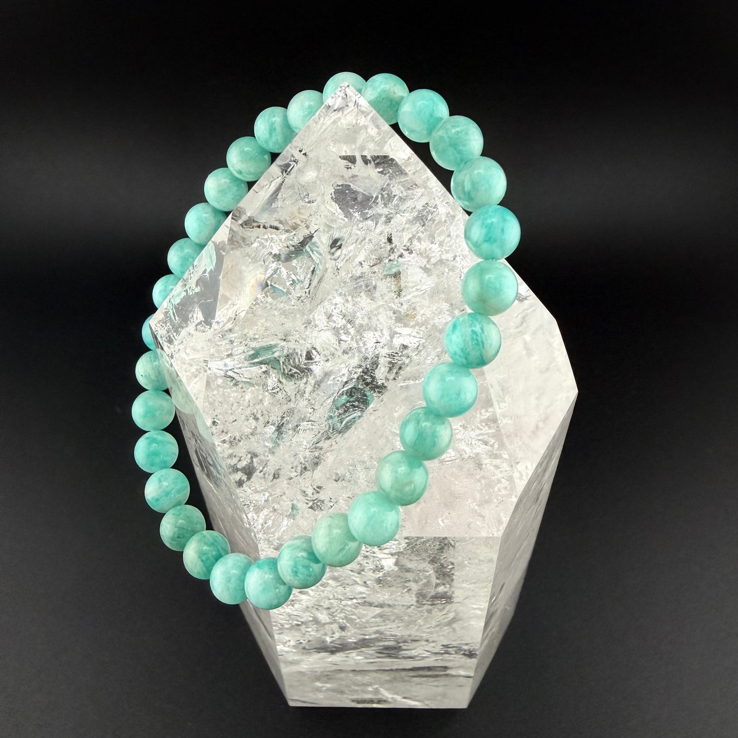 Amazonite Natural Stone Bracelet 6.5mm Beads #BR-011