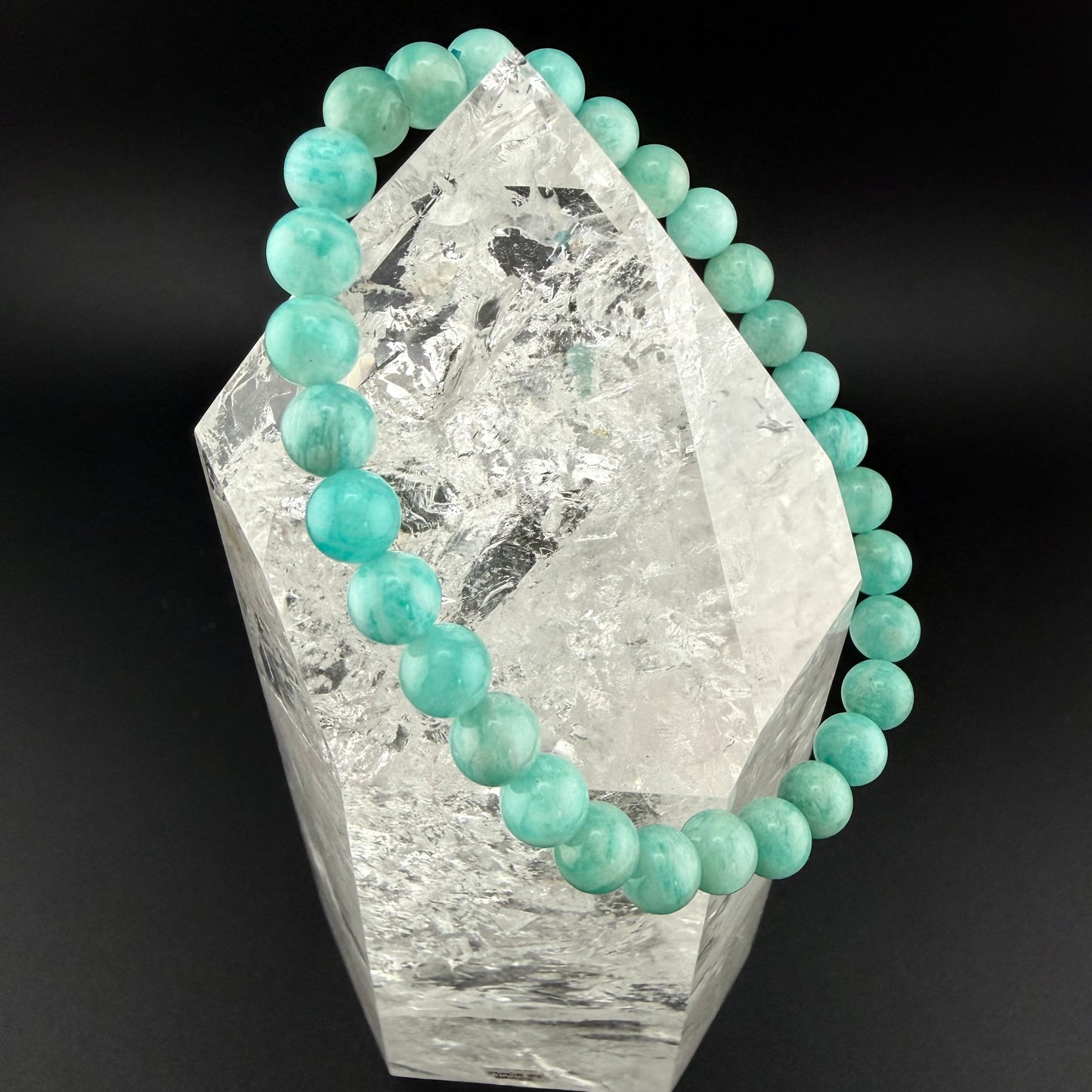 Amazonite Natural Stone Bracelet 6.5mm Beads #BR-011