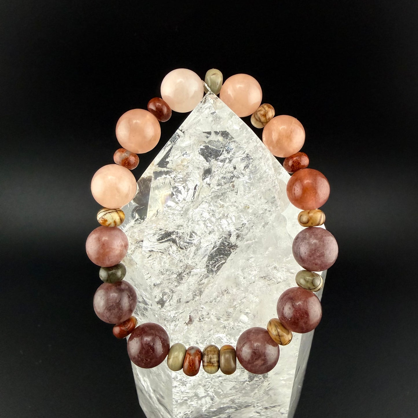Tourmaline & Picasso Jasper Bracelet & BR-009