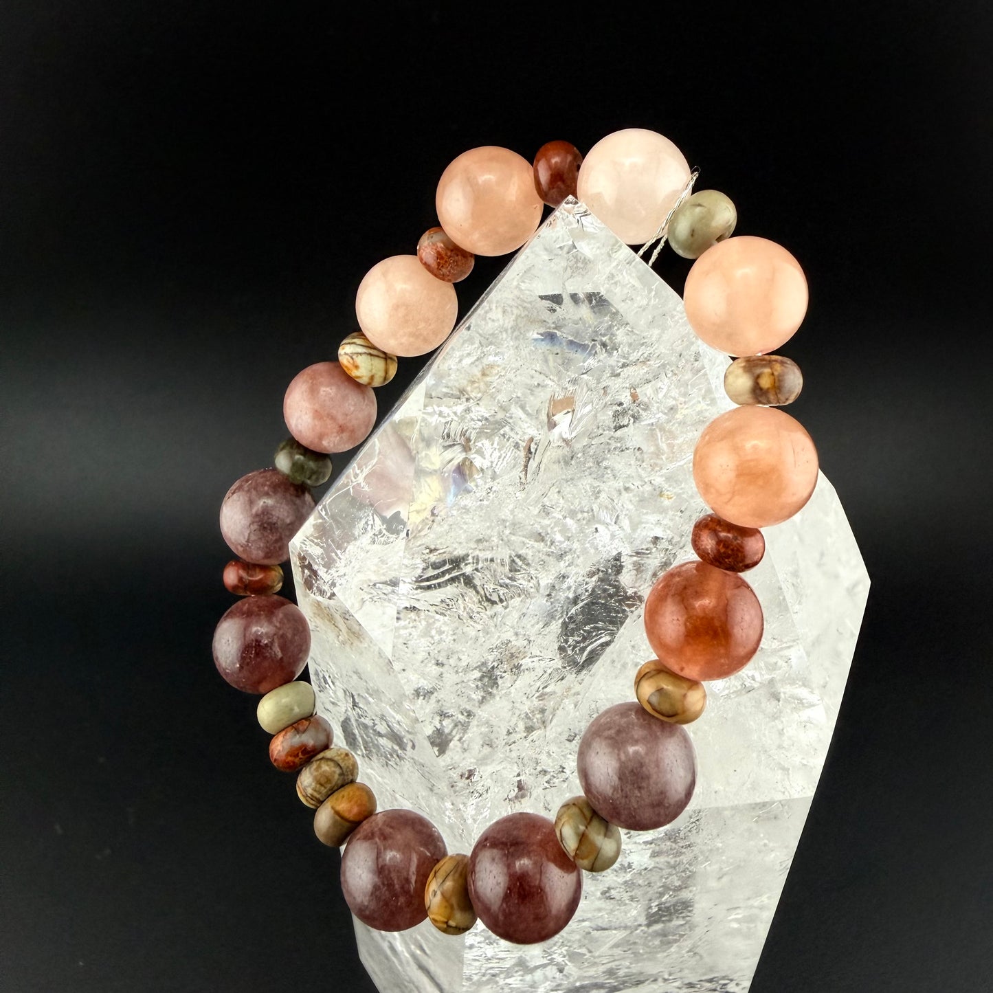 Tourmaline & Picasso Jasper Bracelet & BR-009