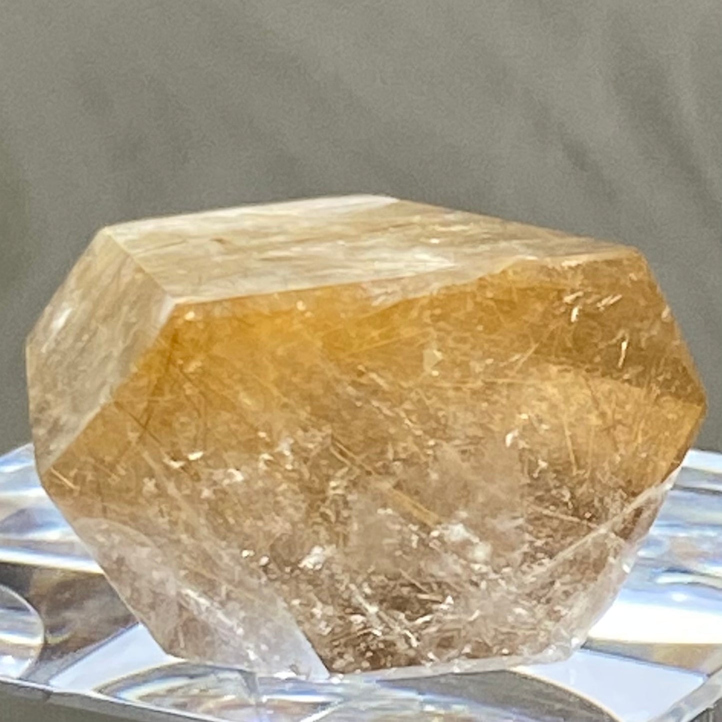 Gold Rutilated Smoky Quartz Point 47mm SQ-#026