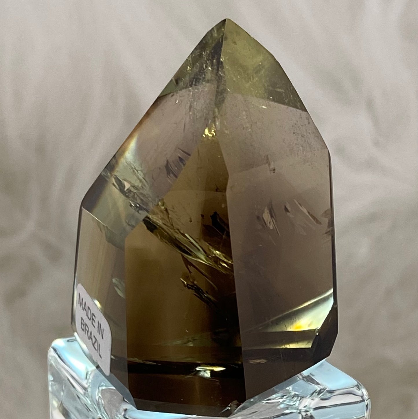 Rainbow Inclusion Smoky Quartz Point 57g #SQ-025