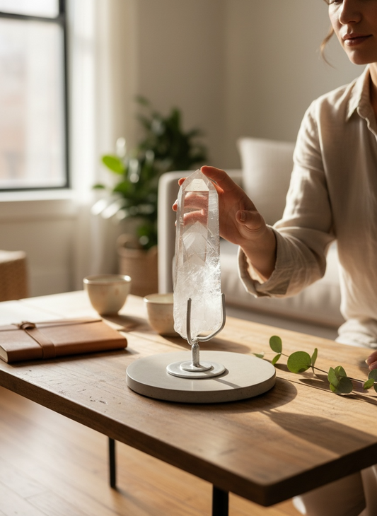 Exceptional Lemurian Seed Crystal with Phantom Layers and Rainbow【幻のファントムと虹】 #LQ-010
