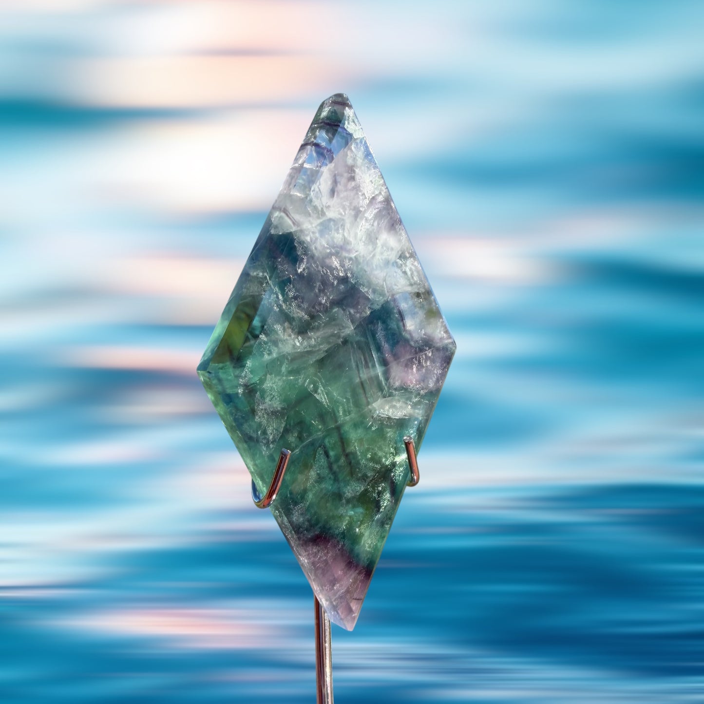 Fluorite Rhombus w/stand #F-075