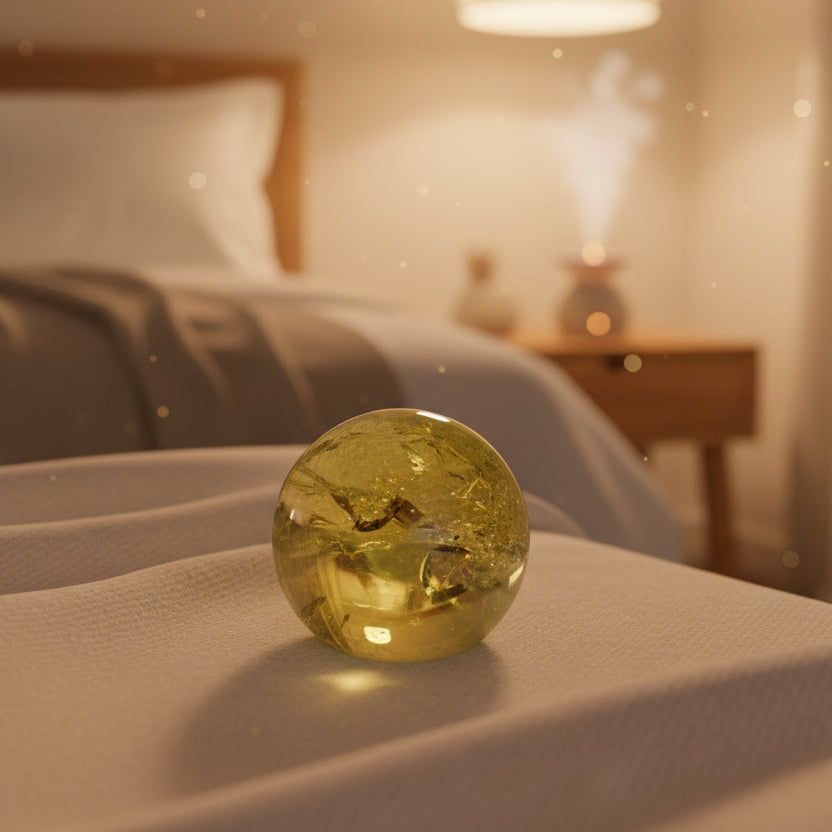 AAA  Rainbow-Filled Natural Citrine Crystal 高品質天然シトリン51mm #CI-104