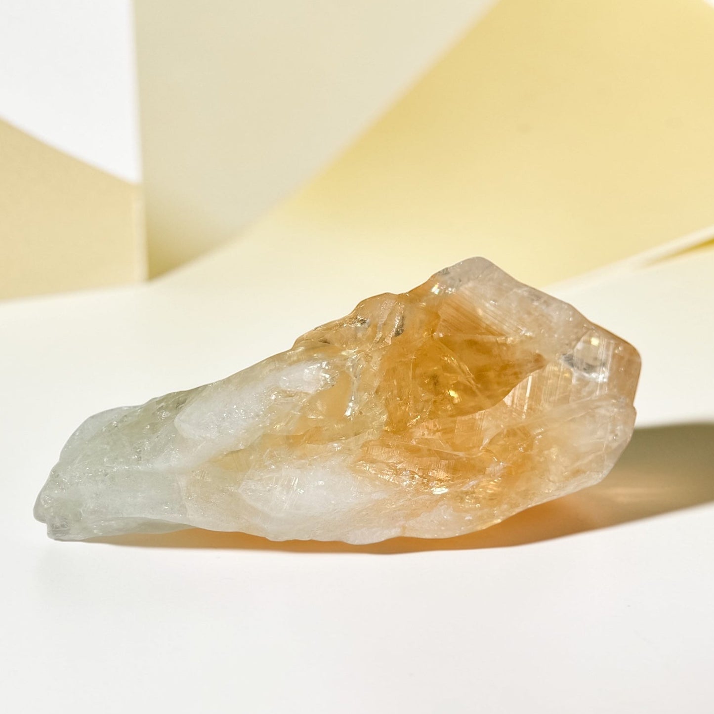Natural Citrine Raw Point Crystal 108mm #CI-107