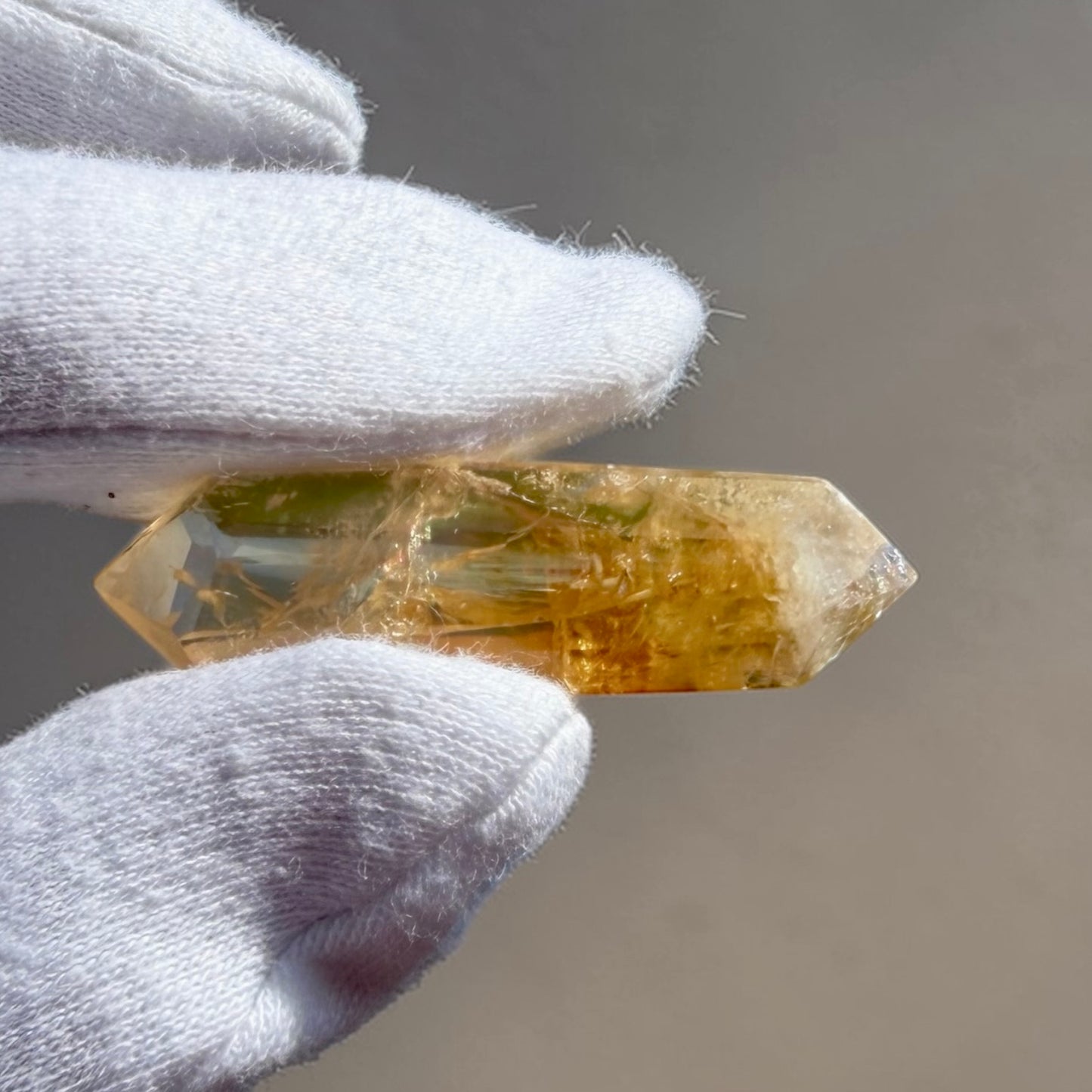 Citrine Rainbow Mini Point (Double Polished)シトリン・レインボー・ミニポイント 41mm #CI-108