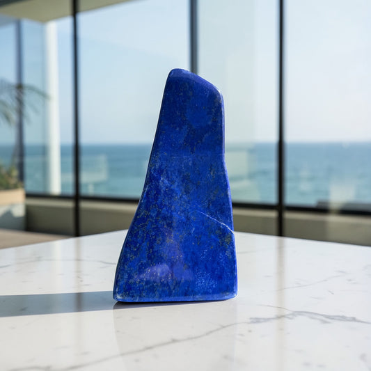 AAA-grade Afghan Lapis Lazuli ラピスラズリ フリーフォーム 150mm 528g #LA-113