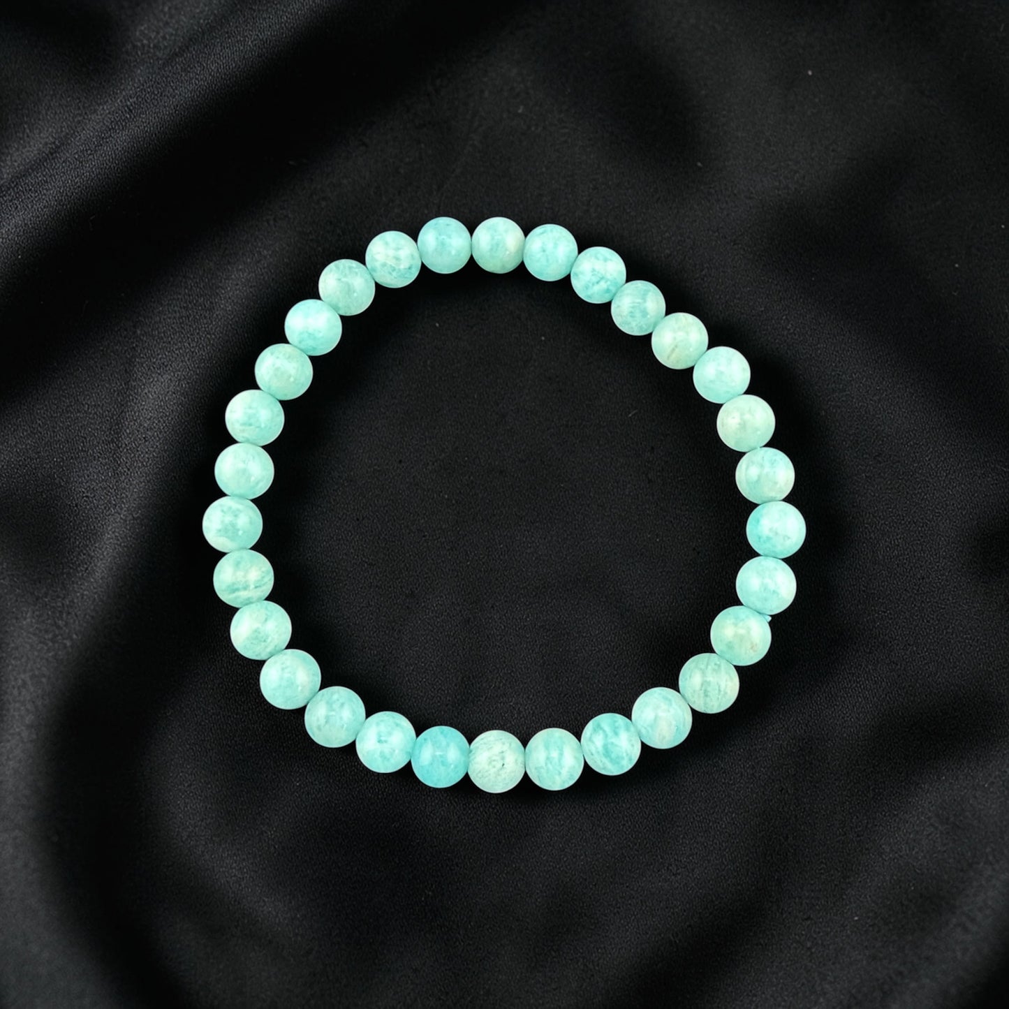Amazonite Natural Stone Bracelet 6.5mm Beads #BR-011