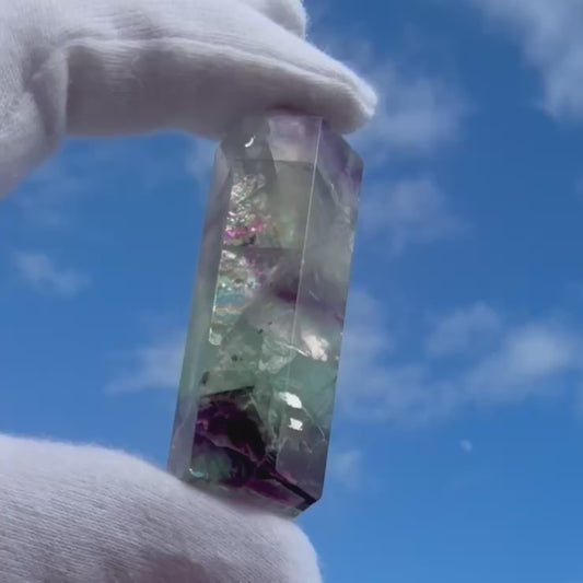 Rainbow Fluorite Point　レインボー・フローライト　57mm #F-072